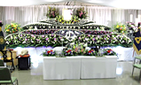 四ツ木斎場,生花祭壇大型葬２５０プラン祭壇例