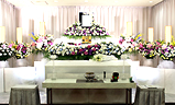 多磨葬祭場日華斎場,生花祭壇家族葬３２プラン祭壇例