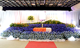 生花祭壇大型葬３００プラン祭壇例,東光寺東光殿